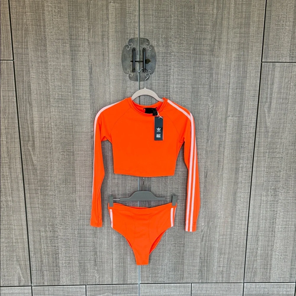Adidas x Ivy Park Rash‎ Guard Top & Bikini Bottom